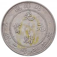 Kína / Chihli provincia 1908. 1$ Ag "Kuang-hsü" (26.65g) T:2,2- apró ph. 
China / Chihli p...