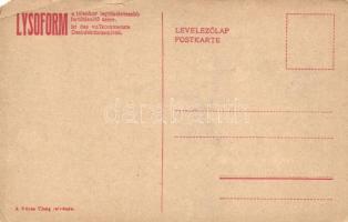 Charles I of Austria and his child, Lysoform advertisement on the back side, 'Képes Újság'...