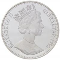 Gibraltár 1992. 1C Ag "XXV. Nyári Olimpia - Barcelona" T:PP
Gibraltar 1992. 1 Crown Ag &qu...