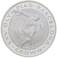 Gibraltár 1992. 1C Ag "XXV. Nyári Olimpia - Barcelona" T:PP
Gibraltar 1992. 1 Crown Ag &qu...