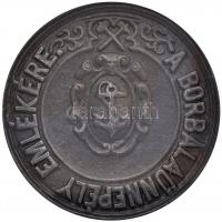 1896. "A pécsbányatelepi Borbála ünnepély emlékérme 1891." öntött vas bányász emlékérem. &...