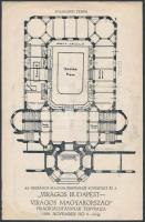 1929 a Virágos Budapest - Virágos Magyarország kiállítás tervrajza, földszinti és emeleti terem