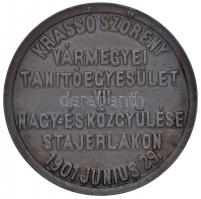 1901. "A Krassó-Szörény Vármegyei Tanítóegyesület VII. Nagy- és Közgyűlésének emlékérme 1901.&q...