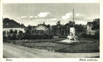 Doboz, Hősök emlékműve (EK)