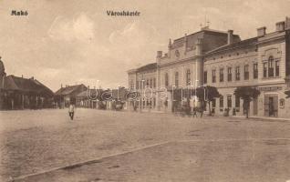 Makó Városház tér, Berliner Mórné üzlete, Kovács Antal kiadása