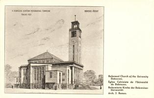 Debrecen, Egyetemi református templom s: Borsos József