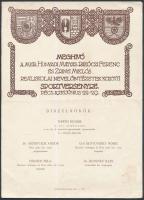 1935 Pécs, Meghívó a M.Kir. Hunyadi Mátyás, Rákóczi Ferenc és Zrínyi Miklós Reáliskolai Nevelőintézetek közötti sportversenyre