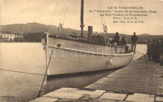 Porquerolles Island, Cormoran sailing ship