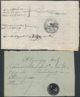 Románia / Romania 3 okmány darab az 1840-es évekből / 3 document pieces from 1840
