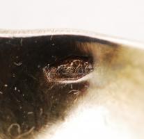 Ezüst (Ag.) mokkás kanál készlet, eredeti dobozában, h:11 cm, nettó:58 gr