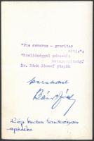 cca 1940 Dr. Bánk József püspök aláírt fotója