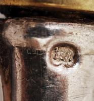 Ezüst(Ag) nyelű süteményes szett,  6 db villa, jelzett, br: 144 g