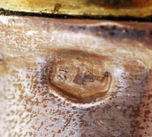 Ezüst(Ag) nyelű süteményes szett,  6 db villa, jelzett, br: 144 g