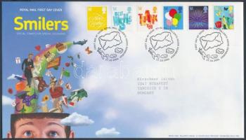 Greeting stamps set FDC, Üdvözlőbélyegek sor FDC-n