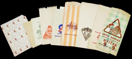 9 db kisebb méretű retro papírzacskó