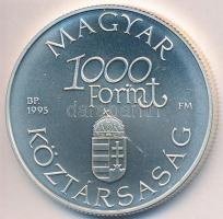 1995. 1000Ft Ag "Régi dunai hajók III - Hableány" tanúsítvánnyal T:BU Adamo EM139