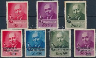 1945 MKP Választási Alap, 7 db levélzáró Rákosi Mátyás arcképével