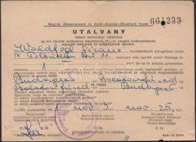 cca 1938 Vegyes Nyomtatvány tétel: Magyar Királyi Államvasutak, IBUSZ, Vigadó III. Hivatalos Jegyirodája 1938. 06. 30. jegyfüzete+ 21db régi menetjegy és menetjegyutalvány