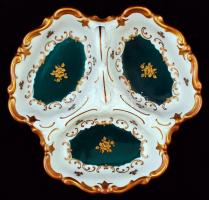 Német Royal porcelán asztali kínálótál, hibátlan, jelzett, 18x18 cm