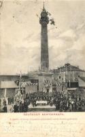 Szatmárnémeti, Tűzoltó őrtorony felavatása alkalmából tartott díszközgyűlés / inauguration of the fire tower, congress