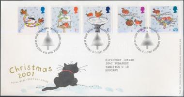 Karácsony sor FDC-n, Christmas set FDC