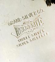 Wearbrite ezüstözött nikkel borkóstoló, jelzett, 14×10 cm