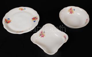 Zsolnay hiányos étkészlet, teás készlet, hiányos mokkás készlet, matricás, jelzett, hibátlan, összes...