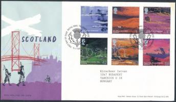 British landscapes set, Brit tájképek sor FDC-n