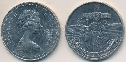 Kanada 1979. 1$ Ni "II. Erzsébet" + 1984. 1$ Ni "Jacques Cartier" T:2,2-
Canada ...