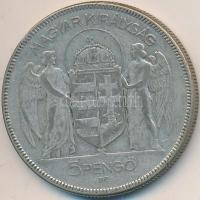 1930. 5P Ag "Horthy jobbra" T:3
Adamo P8