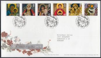 2005 Karácsony sor Mi 2360-2365 FDC-n