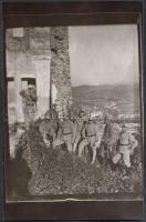 cca 1910/cca 1980 Családi fotóhagyatékból származó katonai üveglemezek későbbi, kontakt másolata, 7 ...