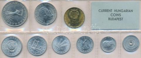 1976. 2f-10Ft 9db klf érmés forgalmi sor fóliatokban T:1