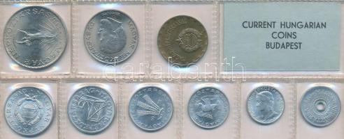 1975. 2f-10Ft 9db klf érmés forgalmi sor fóliatokban T:1