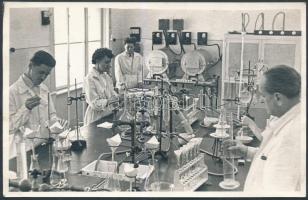 1956 Gyógyszerészeti laboratórium, 9x14 cm