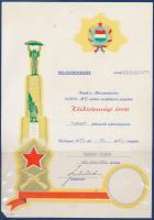 1951. "Közbiztonsági Érem" arany fokozata a rendőrség tagjai részére, aranyozott kitünteté...