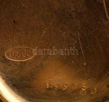 cca 1900 Duplafedelű, ezüst női zsebóra működő szerkezettel, számlapján kis hajszálrepedéssel. Jól m...