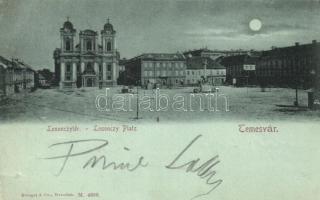 1898 Temesvár, Losonczy tér éjjel / square at night (pinhole)