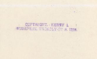 1933 Kerny István (1879-1963): Budapest, Zugló, melegágyak, feliratozott, pecséttel jelzett vintage ...