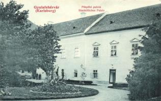 Gyulafehérvár, püspöki palota, Schaser Ferenc kiadása / bishop's palace