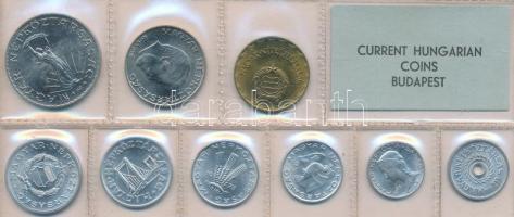 1978. 2f-10Ft 9db klf érmés forgalmi sor fóliatokban T:1