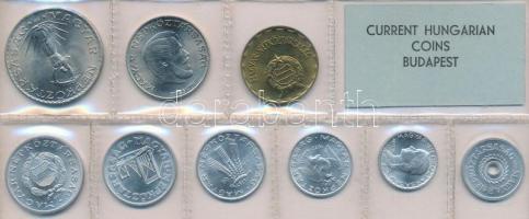 1977. 2f-10Ft 9db klf érmés forgalmi sor fóliatokban T:1