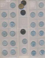 Vegyes ~150db-os magyar fémpénz gyűjtemény "Münz-Album" feliratú albumba rendezve T:vegyes