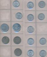 Vegyes ~150db-os magyar fémpénz gyűjtemény "Münz-Album" feliratú albumba rendezve T:vegyes