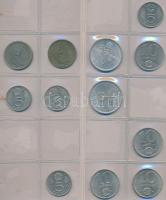 Vegyes ~150db-os magyar fémpénz gyűjtemény "Münz-Album" feliratú albumba rendezve T:vegyes