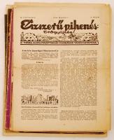 cca 1939-1944 24 db különféle háború előtti folyóirat és újság (pl. Tolnai Világlapja, Pesti Napló, ...