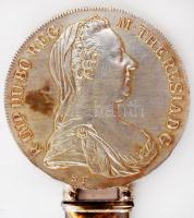 Alexander Sturm ezüst (Ag.) levélnyitó, Maria Térézia ezüst tallér (Ag.) után verettel, jelzett, mes...