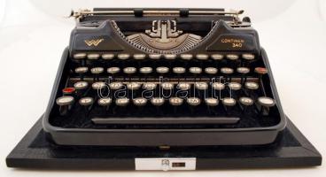 Régi Continental 340 típusú táskaírógép, jó állapotban, működik