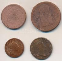 1781S 1/2Kr Cu + 1800E 1Kr Cu + 1849. 3Kr Cu + 1851B 1/2Kr Cu + 1861E 4Kr Cu T:2-,3,3-