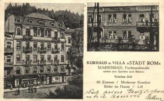 Marianske Lazne, Marienbad; Kurhaus u. Villa "Stadt Rom"